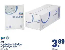 Makro Aro crushed ice, ijsblokjes of ijsblokjes solid aanbieding