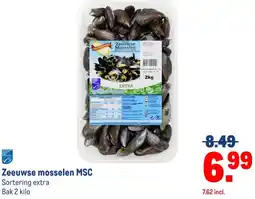 Makro Zeeuwse mosselen MSC aanbieding