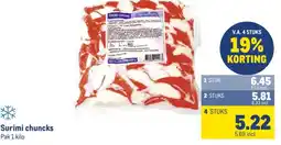 Makro Surimi chuncks aanbieding
