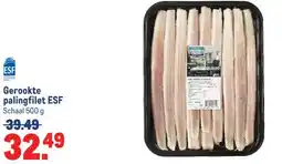 Makro Gerookte palingfilet ESF aanbieding