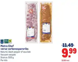 Makro Metro Chef verse varkensspareribs aanbieding