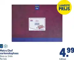 Makro Metro Chef varkenskophaas aanbieding