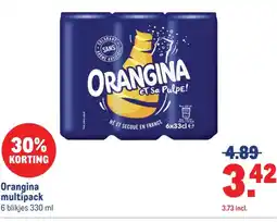Makro Orangina multipack aanbieding