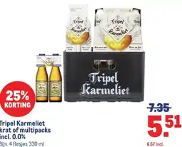 Makro Tripel Karmeliet krat of multipacks incl. 0.0% aanbieding
