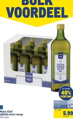 Makro Metro Chef olijfolie extra vierge aanbieding