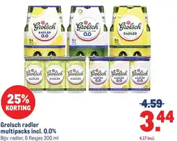 Makro Grolsch radler multipacks incl. 0.0% aanbieding