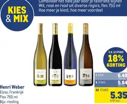 Makro Henri Weber aanbieding