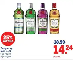 Makro Tanqueray incl. 0.0% aanbieding