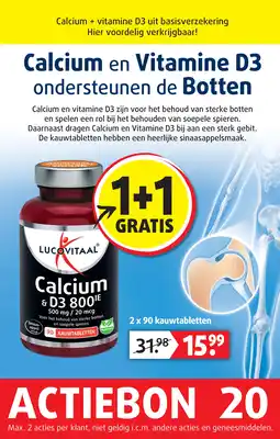Lucovitaal Calcium en Vitamine D3 aanbieding