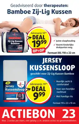 Lucovitaal Bamboe Zij-Lig Kussen aanbieding