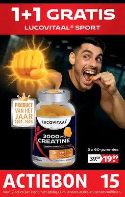 Lucovitaal 3000MG Creatine gummies aanbieding