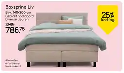 Leen Bakker Bekijk boxspring Liv aanbieding