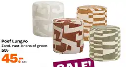 Kwantum Bekijk poef Lungro aanbieding
