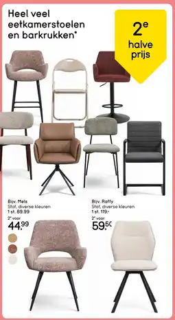 Leen Bakker Bekijk heel veel eetkamerstoelen barkrukken aanbieding