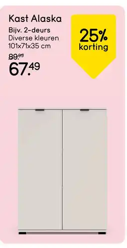 Leen Bakker Bekijk kast Alaska aanbieding