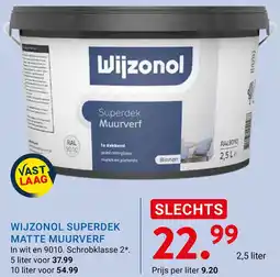 Kluswijs WIJZONOL SUPERDEK MATTE MUURVERF aanbieding