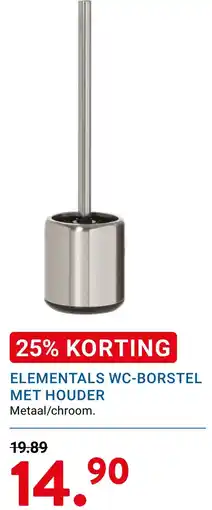 Kluswijs ELEMENTALS WC-BORSTEL MET HOUDER aanbieding