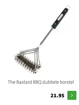 Intratuin The Bastard BBQ dubbele borstel aanbieding