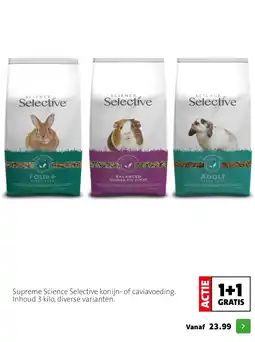 Intratuin Supreme Science Selective konijn- of caviavoeding. Inhoud 3 kilo, diverse varianten. aanbieding