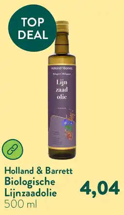 Holland & Barrett Biologische Lijnzaadolie aanbieding
