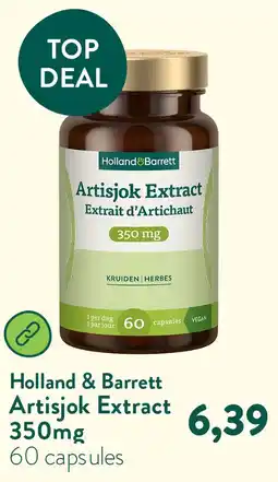 Holland & Barrett Artisjok Extract 350mg aanbieding