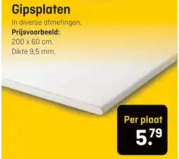Hubo Gipsplaten aanbieding