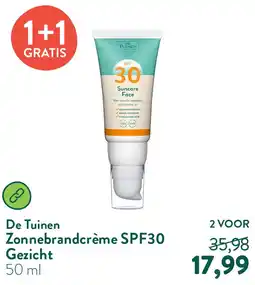 Holland & Barrett Zonnebrandcrème SPF30 Gezicht aanbieding