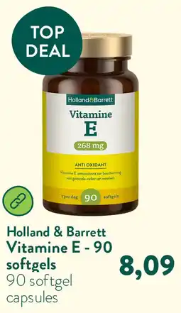 Holland & Barrett Vitamine E - 90 softgels aanbieding