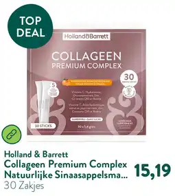 Holland & Barrett Collageen Premium Complex Natuurlijke Sinaasappelsmaak - 30 sachets aanbieding