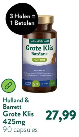 Holland & Barrett Grote Klis 425mg aanbieding