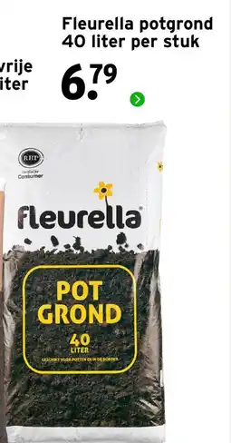 GAMMA Fleurella potgrond 40 liter aanbieding