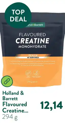 Holland & Barrett Flavoured Creatine Monohydraat Peach - 294g aanbieding