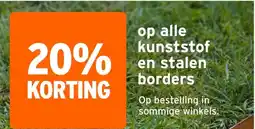 GAMMA op alle kunststof en stalen borders aanbieding
