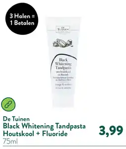 Holland & Barrett Black Whitening Tandpasta Houtskool + Fluoride aanbieding