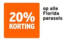 GAMMA op alle Florida parasols aanbieding