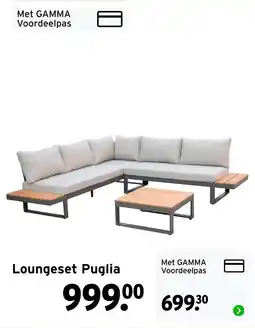 GAMMA Loungeset Puglia aanbieding