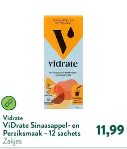 Holland & Barrett ViDrate Sinaasappel- en Perziksmaak - 12 sachets aanbieding