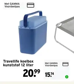 GAMMA Travellife koelbox kunststof aanbieding