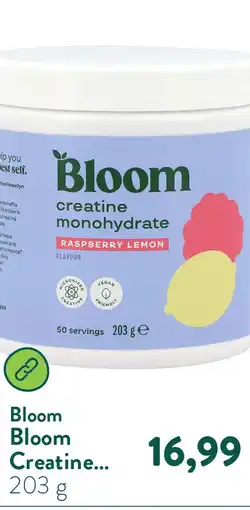 Holland & Barrett Bloom Creatine Monohydrate Raspberry Lemon - 203g aanbieding