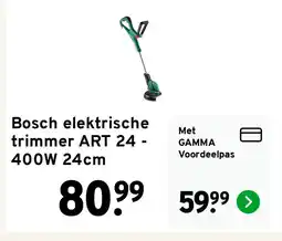 GAMMA Bosch elektrische trimmer ART 24 - 400W 24cm aanbieding