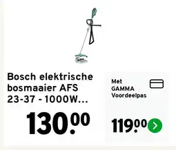 GAMMA Bosch elektrische bosmaaier AFS 23-37 - 1000W 37cm aanbieding