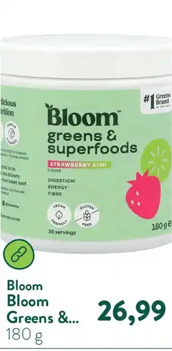 Holland & Barrett Bloom Greens & Superfoods Strawberry Kiwi aanbieding