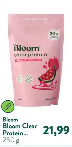 Holland & Barrett Bloom Clear Protein Collagen Strawberry Watermelon aanbieding