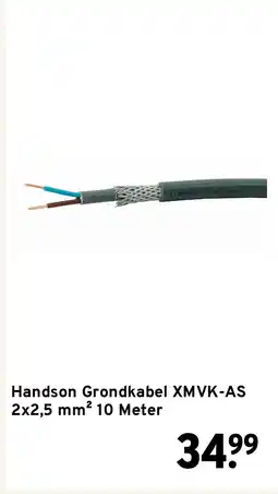 GAMMA Handson Grondkabel XMVK-AS 2x2,5 mm² 10 Meter aanbieding