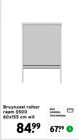 GAMMA Bruynzeel rolhor raam S500 60x155 cm wit aanbieding