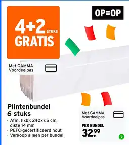 GAMMA Plintenbundel 6 stuks aanbieding