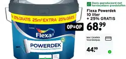 GAMMA Flexa Powerdek 10 liter + 25% GRATIS aanbieding