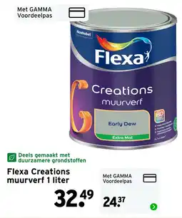 GAMMA Flexa Creations muurverf aanbieding