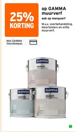 GAMMA op GAMMA muurverf aanbieding