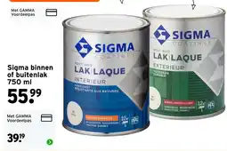 GAMMA Sigma binnen of buitenlak aanbieding